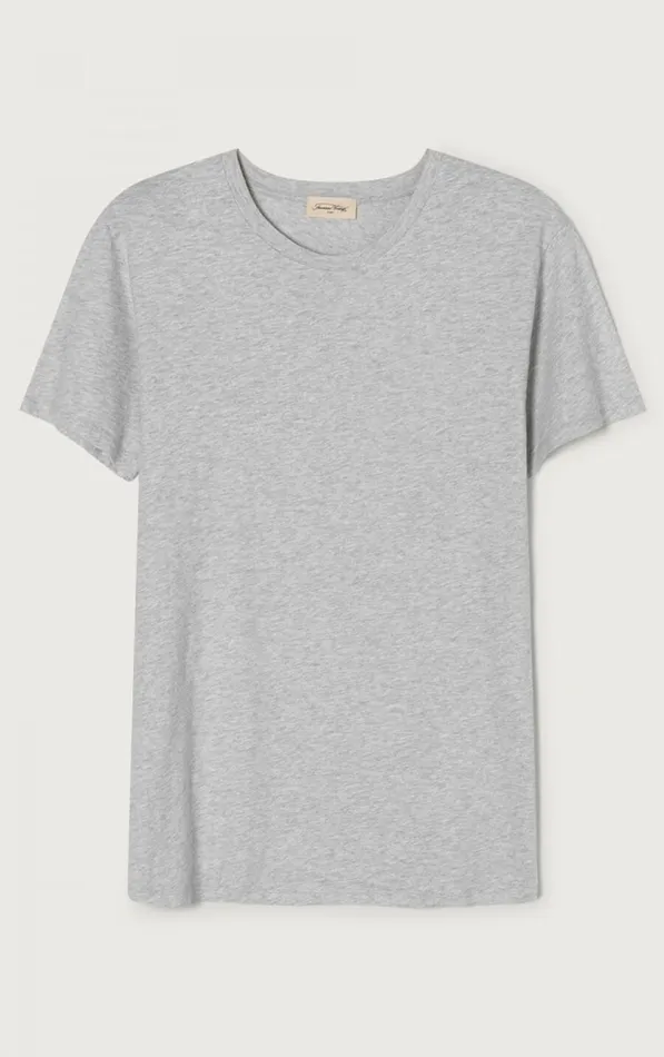American Vintage Short Sleeve TShirts Men TShirt Bysapick Polar Melange American Vintage Short Sleeve TShirts Men TShirt Bysapick Polar Melange
