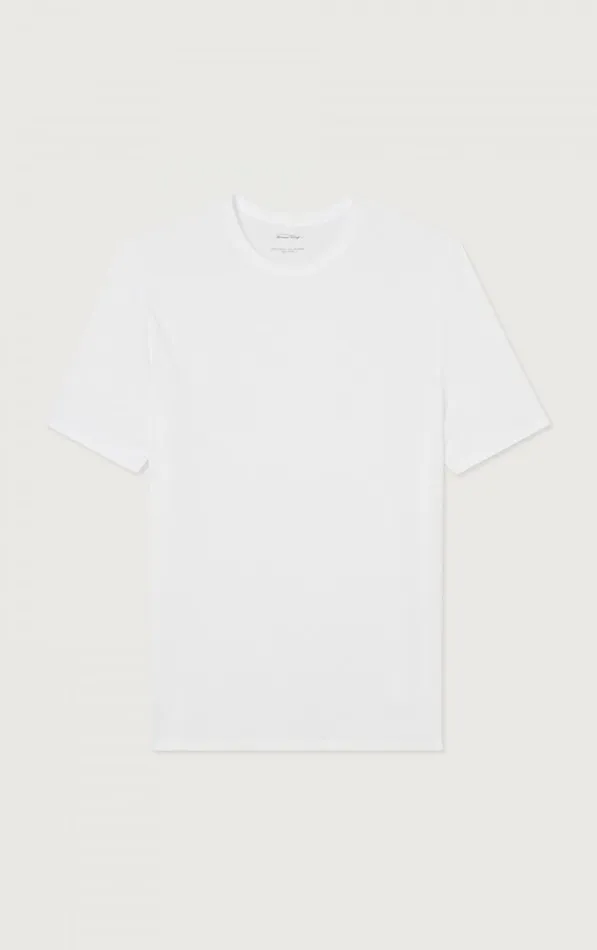 American Vintage Short Sleeve TShirts Men TShirt Devon White American Vintage Short Sleeve TShirts Men TShirt Devon White