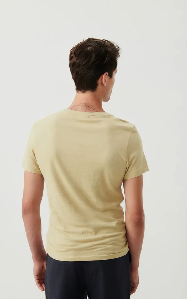 American Vintage Short Sleeve TShirts Men TShirt Gamipy Oat American Vintage Short Sleeve TShirts Men TShirt Gamipy Oat