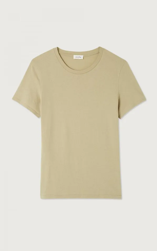 American Vintage Short Sleeve TShirts Men TShirt Gamipy Oat American Vintage Short Sleeve TShirts Men TShirt Gamipy Oat