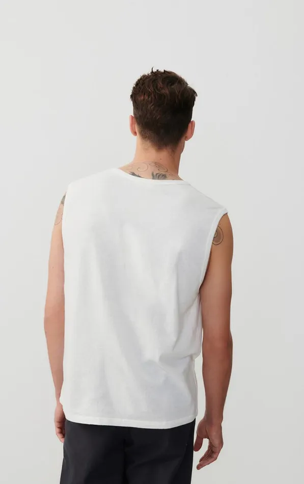 American Vintage Short Sleeve TShirts Men Tank Top Gamipy White American Vintage Short Sleeve TShirts Men Tank Top Gamipy White