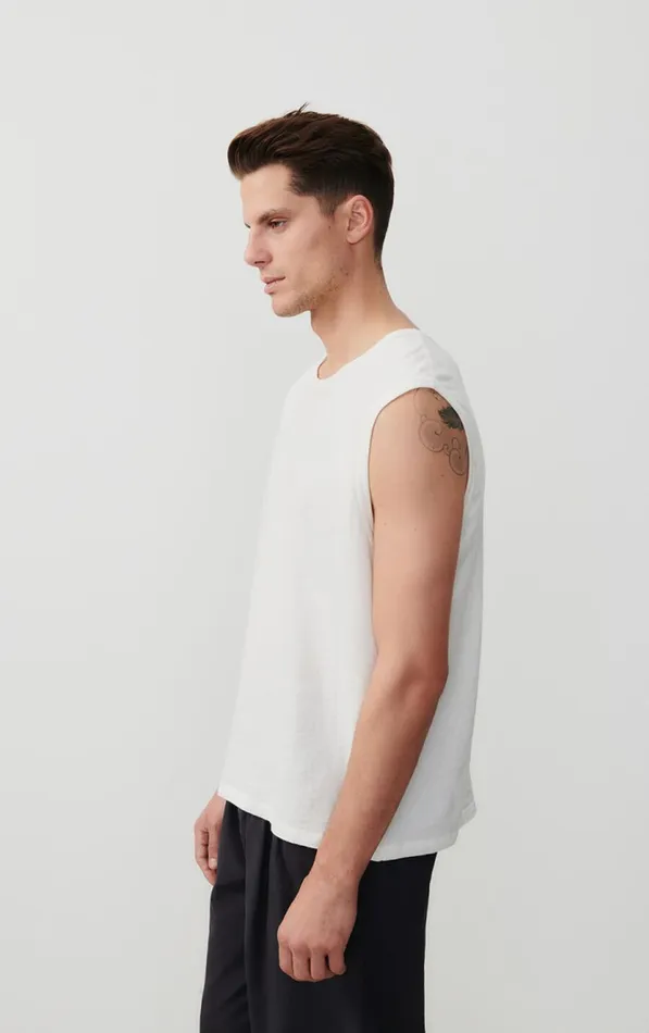 American Vintage Short Sleeve TShirts Men Tank Top Gamipy White American Vintage Short Sleeve TShirts Men Tank Top Gamipy White