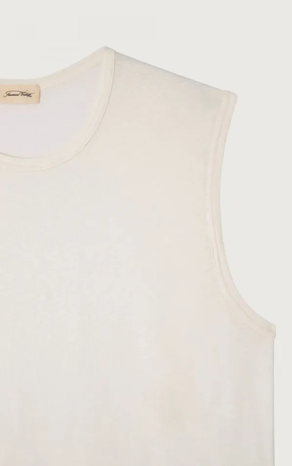 American Vintage Short Sleeve TShirts Men Tank Top Gamipy White American Vintage Short Sleeve TShirts Men Tank Top Gamipy White