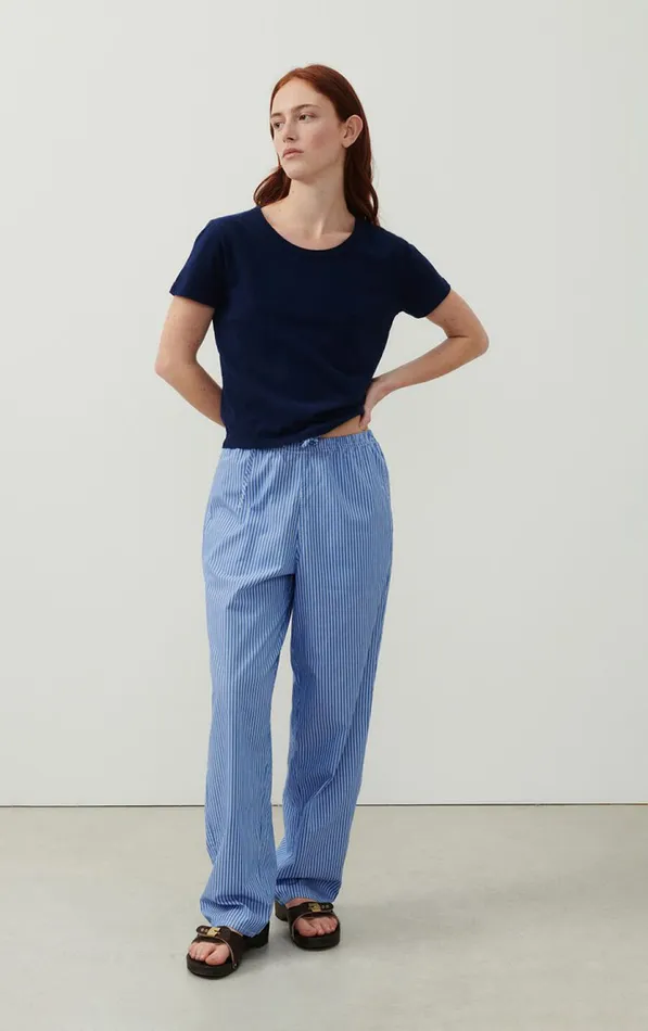 American Vintage Short Sleeve TShirts Women TShirt Gamipy Navy American Vintage Short Sleeve TShirts Women TShirt Gamipy Navy