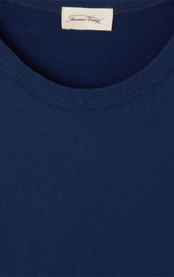 American Vintage Short Sleeve TShirts Women TShirt Gamipy Navy American Vintage Short Sleeve TShirts Women TShirt Gamipy Navy