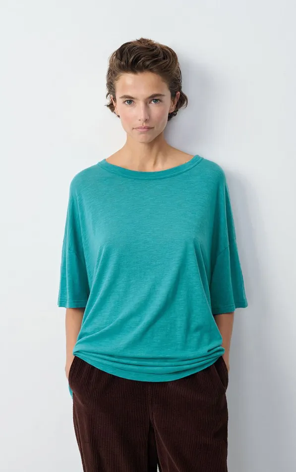 American Vintage Short Sleeve TShirts Women TShirt Jacksonville Emerald Melange American Vintage Short Sleeve TShirts Women TShirt Jacksonville Emerald Melange