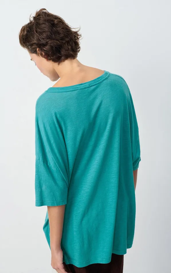 American Vintage Short Sleeve TShirts Women TShirt Jacksonville Emerald Melange American Vintage Short Sleeve TShirts Women TShirt Jacksonville Emerald Melange