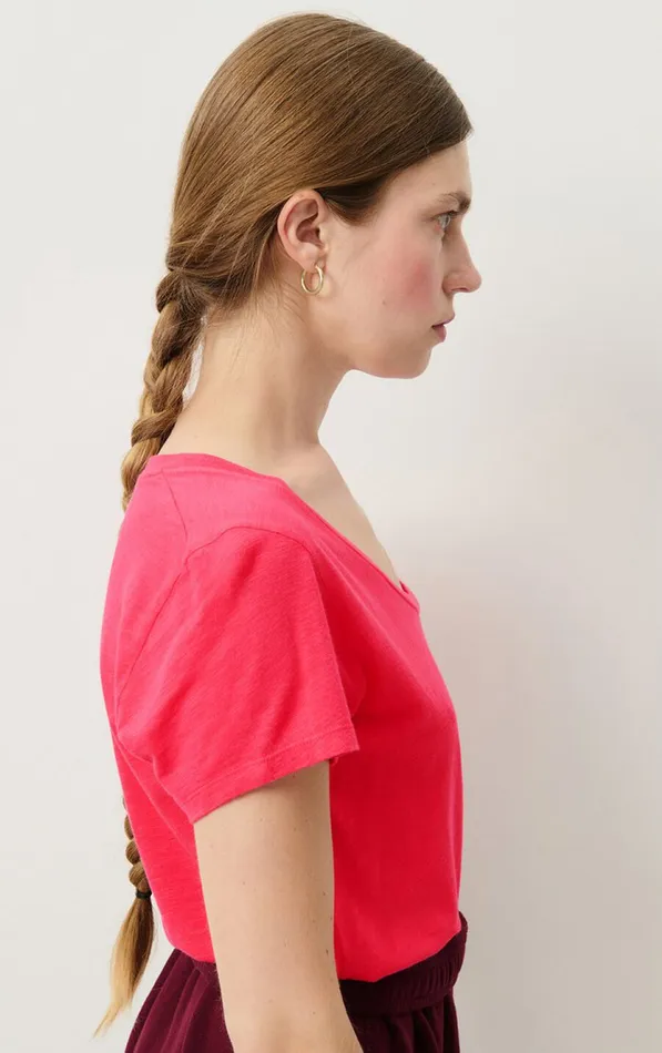 American Vintage Short Sleeve TShirts Women TShirt Jacksonville Fluorescent Hortensia American Vintage Short Sleeve TShirts Women TShirt Jacksonville Fluorescent Hortensia