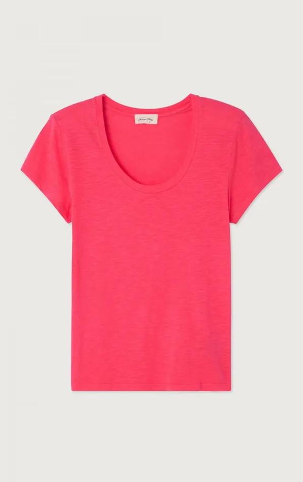 American Vintage Short Sleeve TShirts Women TShirt Jacksonville Fluorescent Hortensia American Vintage Short Sleeve TShirts Women TShirt Jacksonville Fluorescent Hortensia