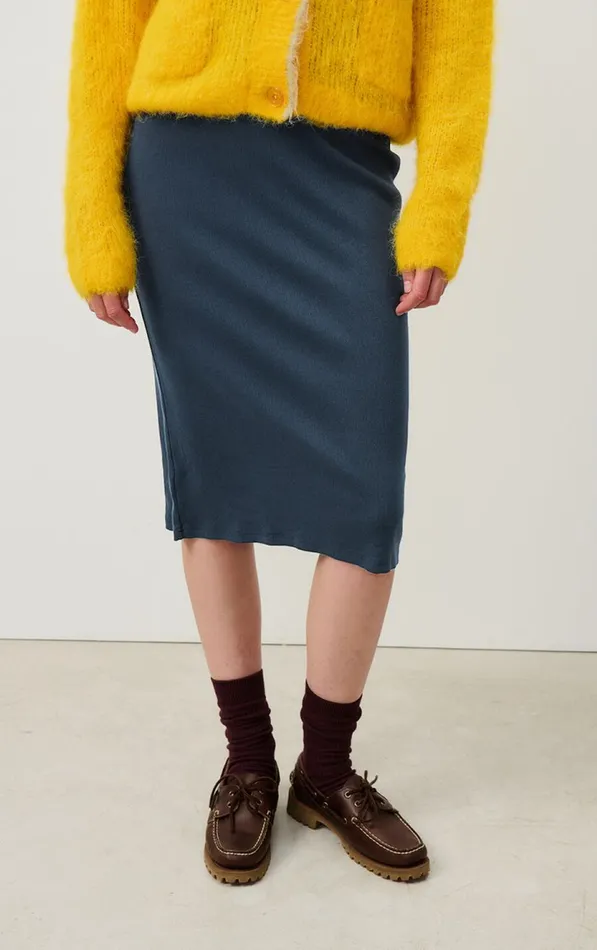 American Vintage Skirts Women Skirt Blarow Melange Navy