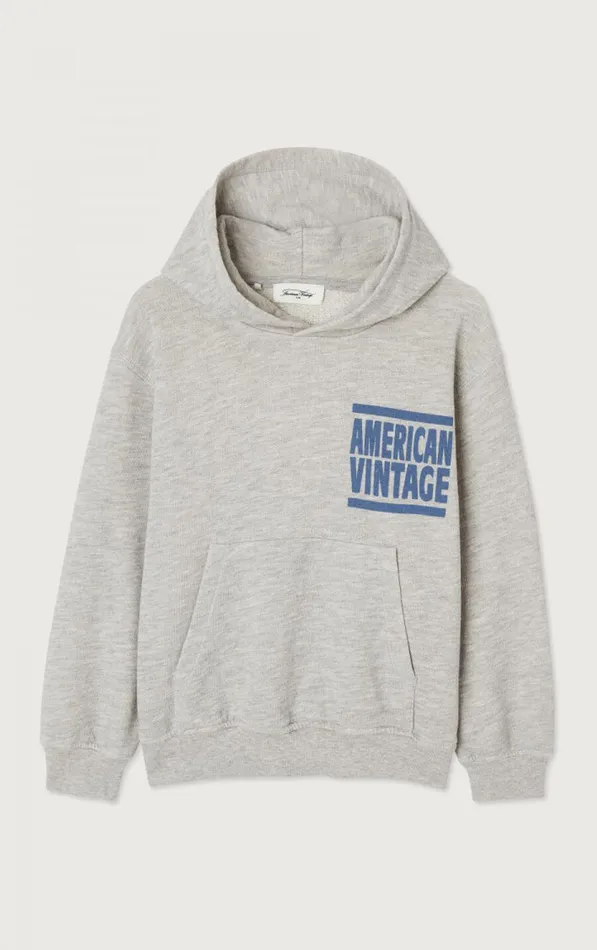 American Vintage Sweatshirts Kids Hoodie Zofbay Heather Grey American Vintage Sweatshirts Kids Hoodie Zofbay Heather Grey