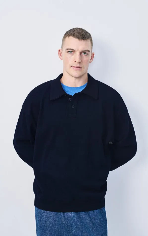 American Vintage Sweatshirts Men Sweatshirt Ryvy Navy