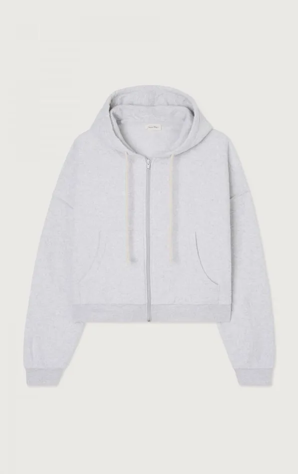 American Vintage Sweatshirts Women Hoodie Bobypark Arctic Melange American Vintage Sweatshirts Women Hoodie Bobypark Arctic Melange