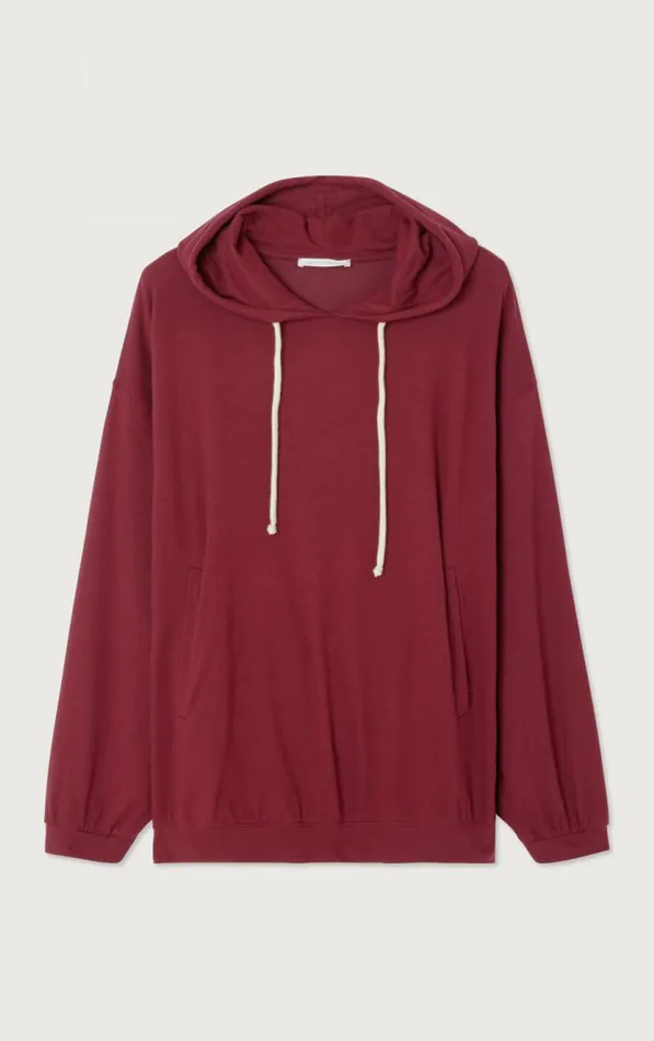 American Vintage Sweatshirts Women Hoodie Ypawood Melange Berry American Vintage Sweatshirts Women Hoodie Ypawood Melange Berry