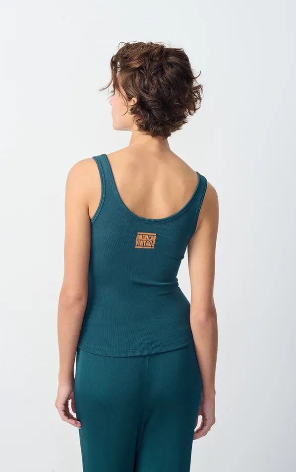 American Vintage Tops and Tanktops Women Tank Top Azyro Petrol American Vintage Tops and Tanktops Women Tank Top Azyro Petrol