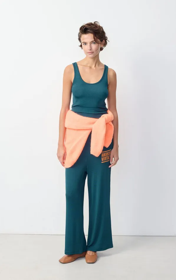American Vintage Tops and Tanktops Women Tank Top Azyro Petrol American Vintage Tops and Tanktops Women Tank Top Azyro Petrol