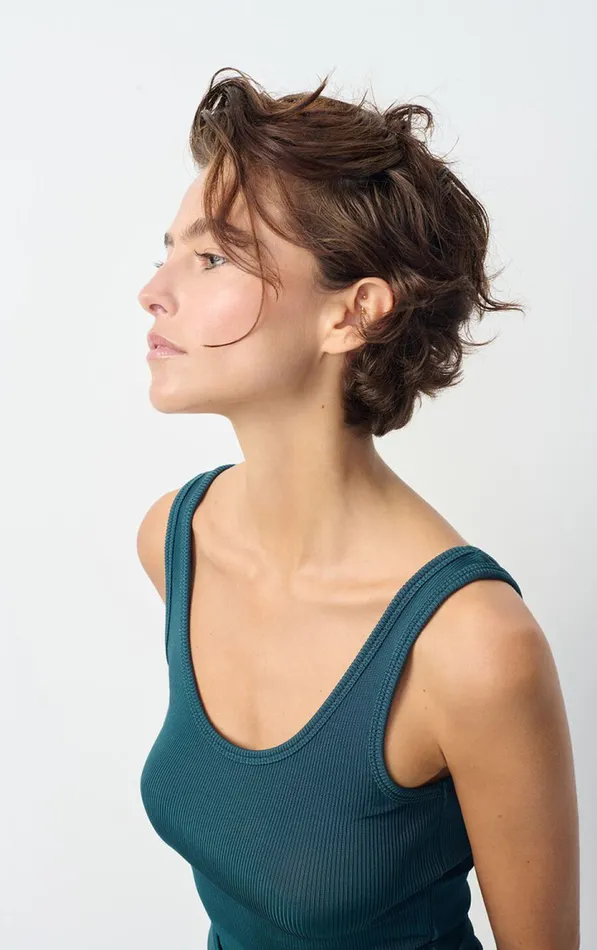 American Vintage Tops and Tanktops Women Tank Top Azyro Petrol American Vintage Tops and Tanktops Women Tank Top Azyro Petrol