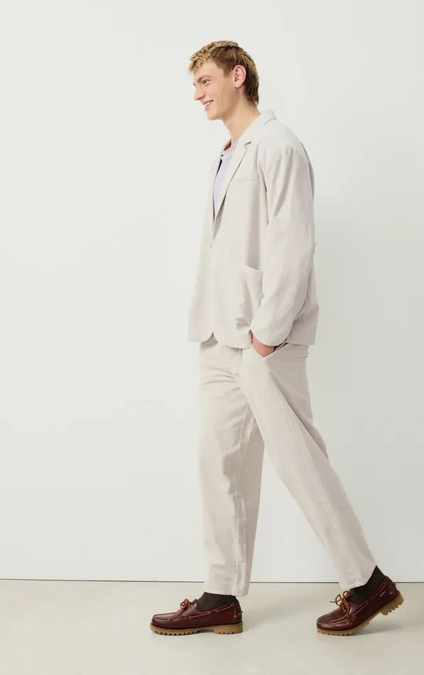 American Vintage Trousers Men Trousers Enyway Arctic Melange American Vintage Trousers Men Trousers Enyway Arctic Melange