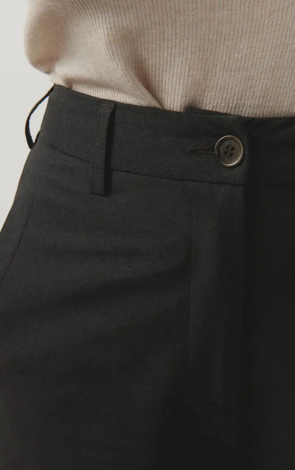 American Vintage Trousers Women Trousers Kabird Melange Charcoal American Vintage Trousers Women Trousers Kabird Melange Charcoal
