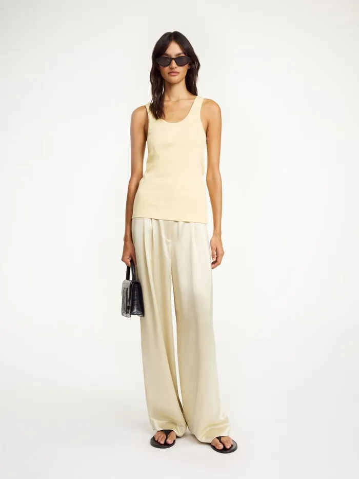 Anisa Organic Cotton Tank Top Sea Mist Women By Malene Birger Tops and Blouses Anisa Organic Cotton Tank Top Sea Mist Women By Malene Birger Tops and Blouses
