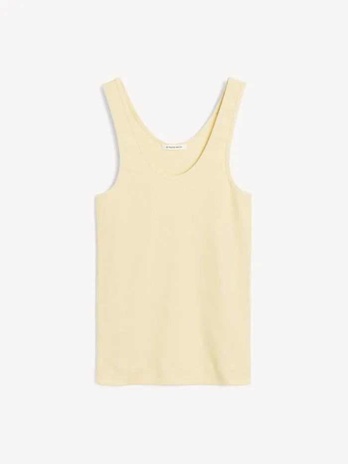 Anisa Organic Cotton Tank Top Sea Mist Women By Malene Birger Tops and Blouses