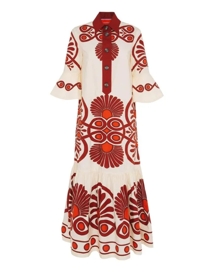 Artemis Dress Medallion Place Cream Women La Double J Dresses Artemis Dress Medallion Place Cream Women La Double J Dresses