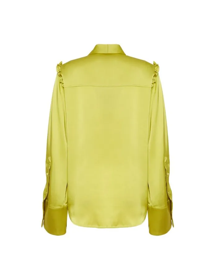 Ascot Shirt Acid Green Women La Double J Shirts and Tops Ascot Shirt Acid Green Women La Double J Shirts and Tops