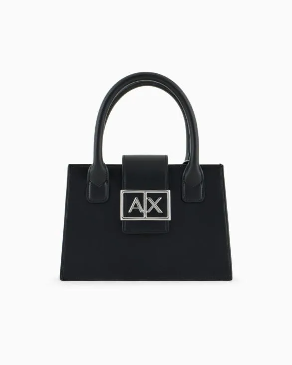 ASV Small Trapeze Handbag Black Women Armani Handbags