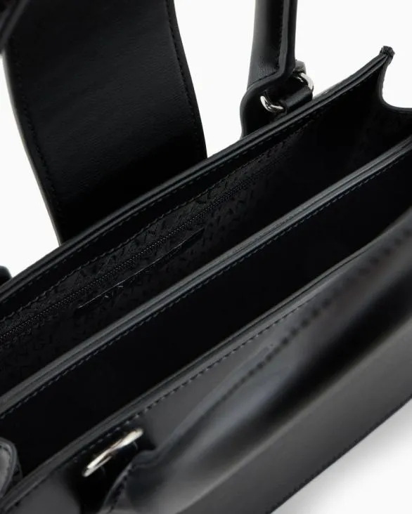 ASV Small Trapeze Handbag Black Women Armani Handbags ASV Small Trapeze Handbag Black Women Armani Handbags