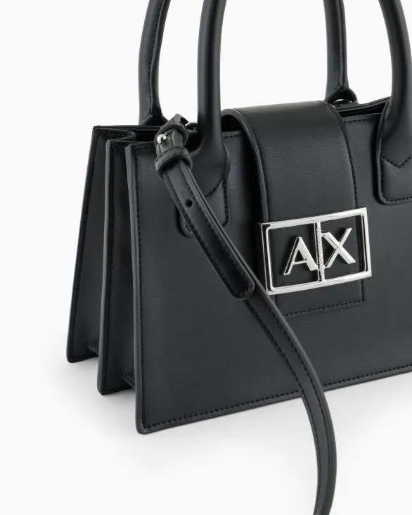 ASV Small Trapeze Handbag Black Women Armani Handbags ASV Small Trapeze Handbag Black Women Armani Handbags