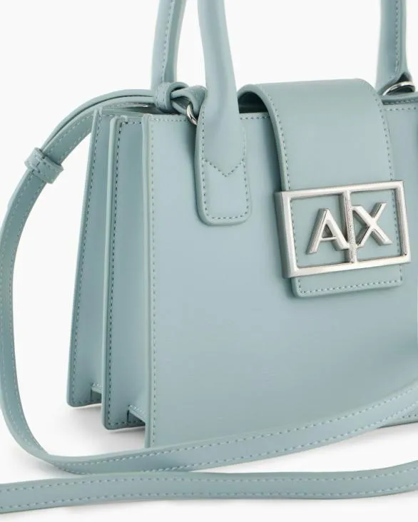 ASV Small Trapeze Handbag Lightblue Women Armani Handbags ASV Small Trapeze Handbag Lightblue Women Armani Handbags