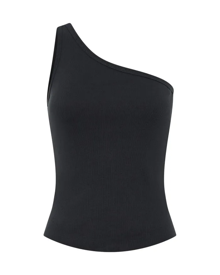 ASYMMETRICAL RIB TANK TOP Women One Teaspoon Tops ASYMMETRICAL RIB TANK TOP Women One Teaspoon Tops