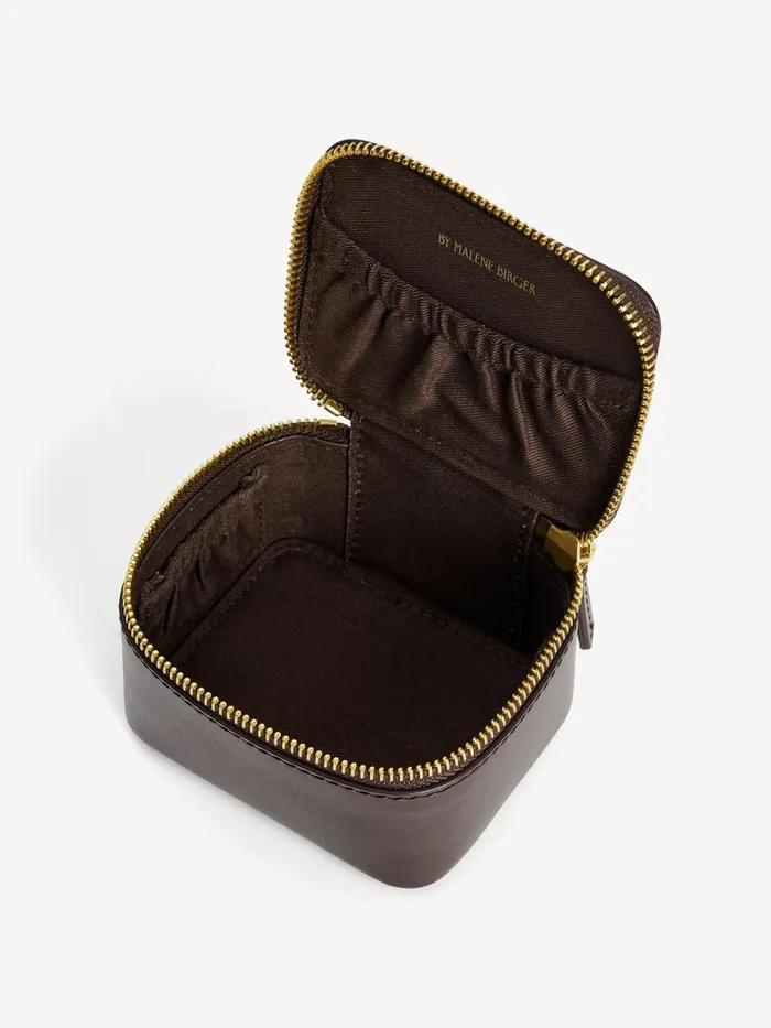 Aya Bijoux Jewellery Bag Dark Brown Women By Malene Birger Beauty Bags