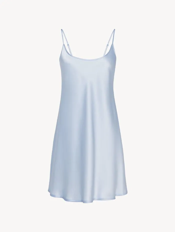 Azure Silk Short Slip Sleepwear La Perla Slips and Dresses