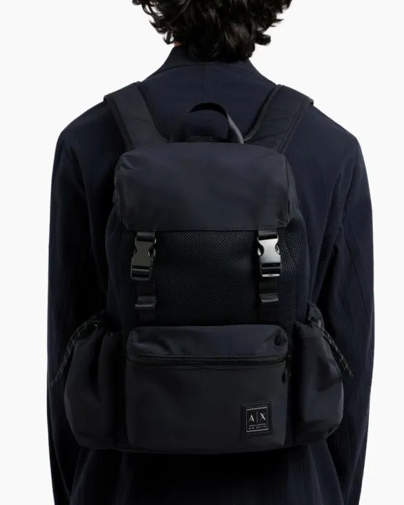 Backpack With Side Pockets Navyblue Men Armani Backpacks Backpack With Side Pockets Navyblue Men Armani Backpacks