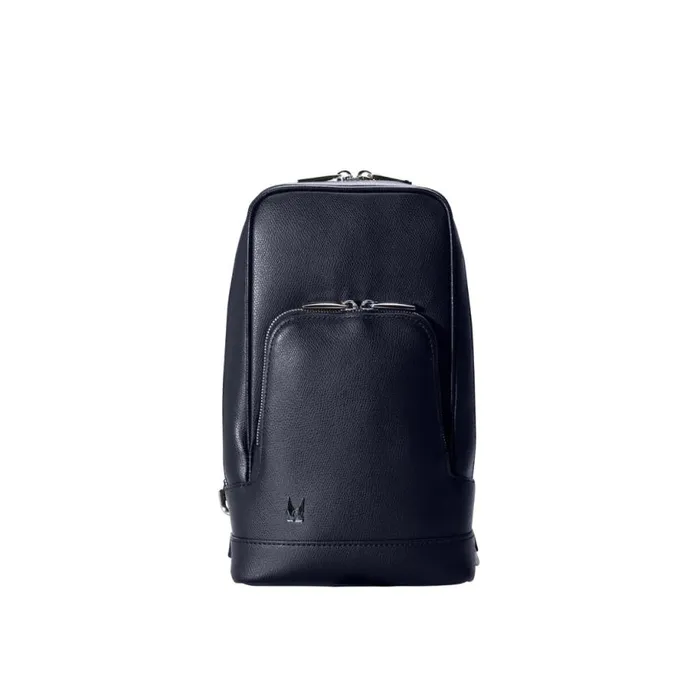 Backpacks and Suitcases Men Moreschi Navy Blue Leather Bodypack