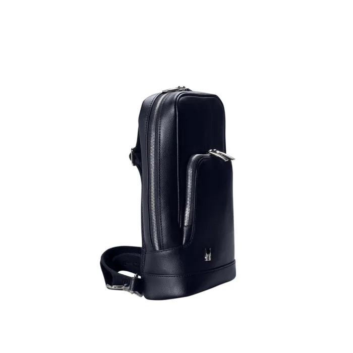 Backpacks and Suitcases Men Moreschi Navy Blue Leather Bodypack