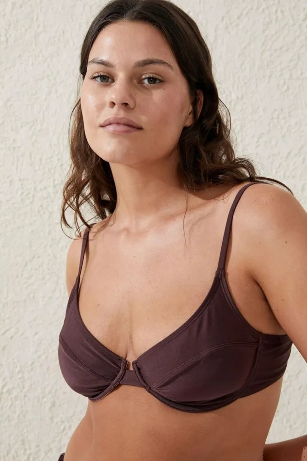 Balconette Bra Bikini Top Willow Brown Shimmer Women Cotton On Bikinis Balconette Bra Bikini Top Willow Brown Shimmer Women Cotton On Bikinis