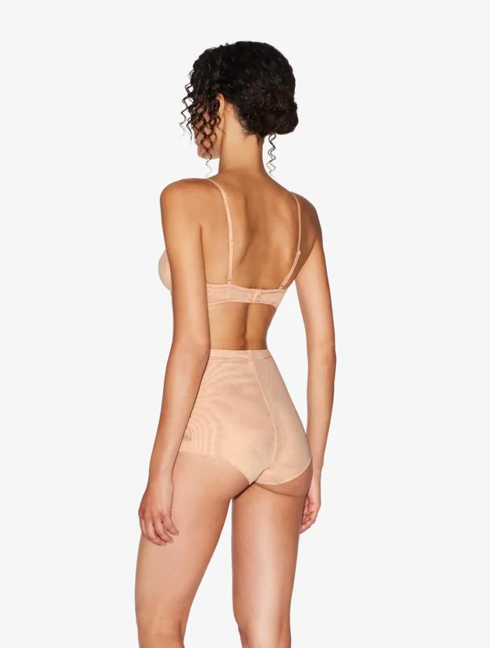 Balconette Bra In Sand Stretch Tulle Lingerie La Perla Balconette