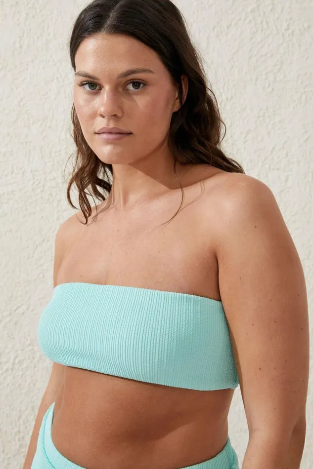 Bandeau Bikini Top Bleached Aqua Crinkle Women Cotton On Bikinis Bandeau Bikini Top Bleached Aqua Crinkle Women Cotton On Bikinis
