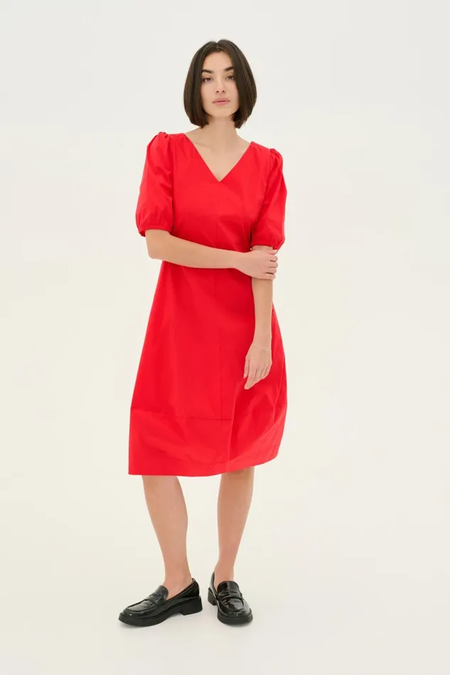 Basics Women CULTURE CUantoinett Dress Fiery Red