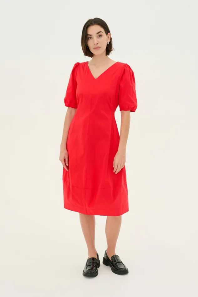Basics Women CULTURE CUantoinett Dress Fiery Red