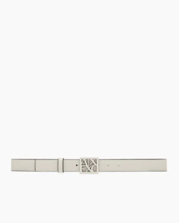 Belt With Square With Logo Beige Women Armani Belts Belt With Square With Logo Beige Women Armani Belts