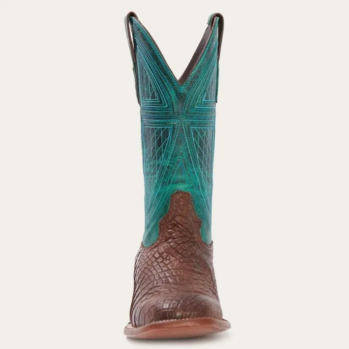 Big Horn Tobacco Alligator Cowboy Boot Brown Men Stetson Western
