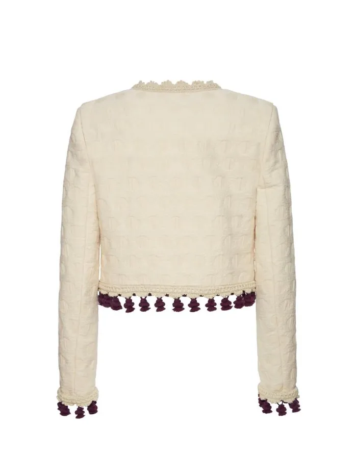 Bijoux Jacket Embroidered Creamy Women La Double J Outerwear Bijoux Jacket Embroidered Creamy Women La Double J Outerwear