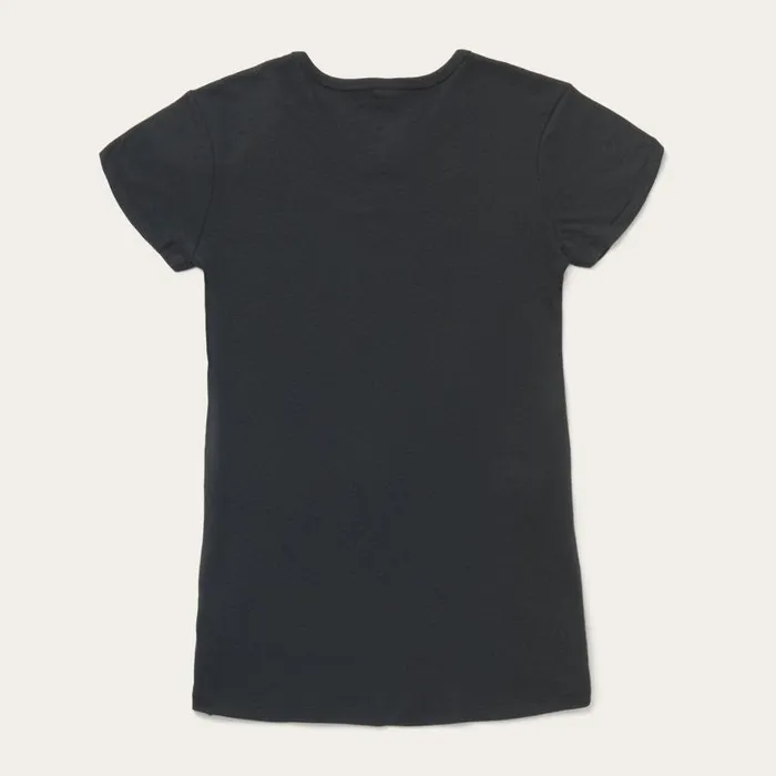 Bison Graphic Tee Black Women Stetson Tees