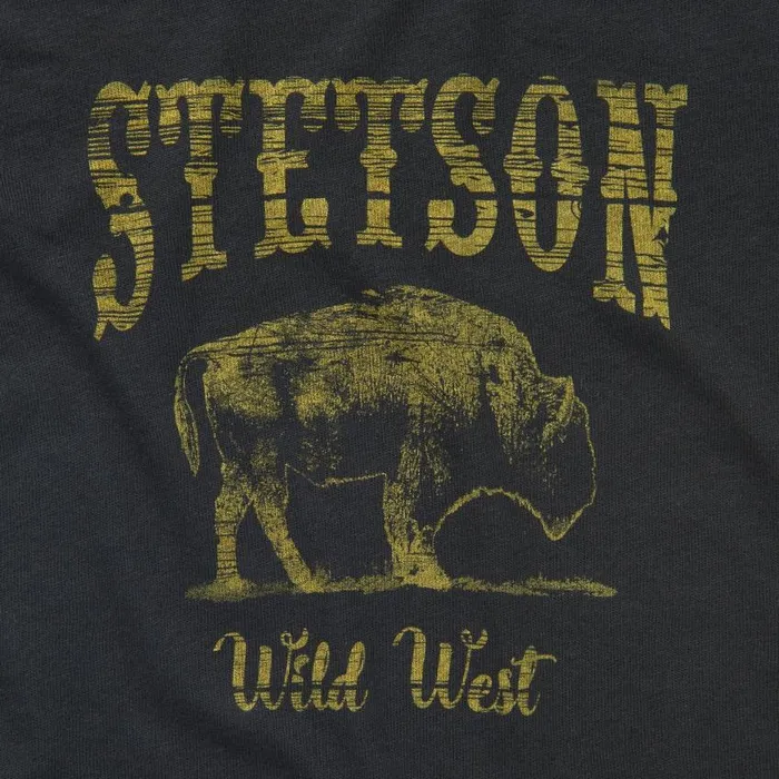 Bison Graphic Tee Black Women Stetson Tees