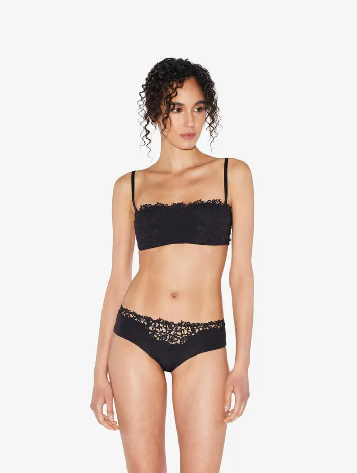 Black Hipster Briefs With Macram Lingerie La Perla Hipster