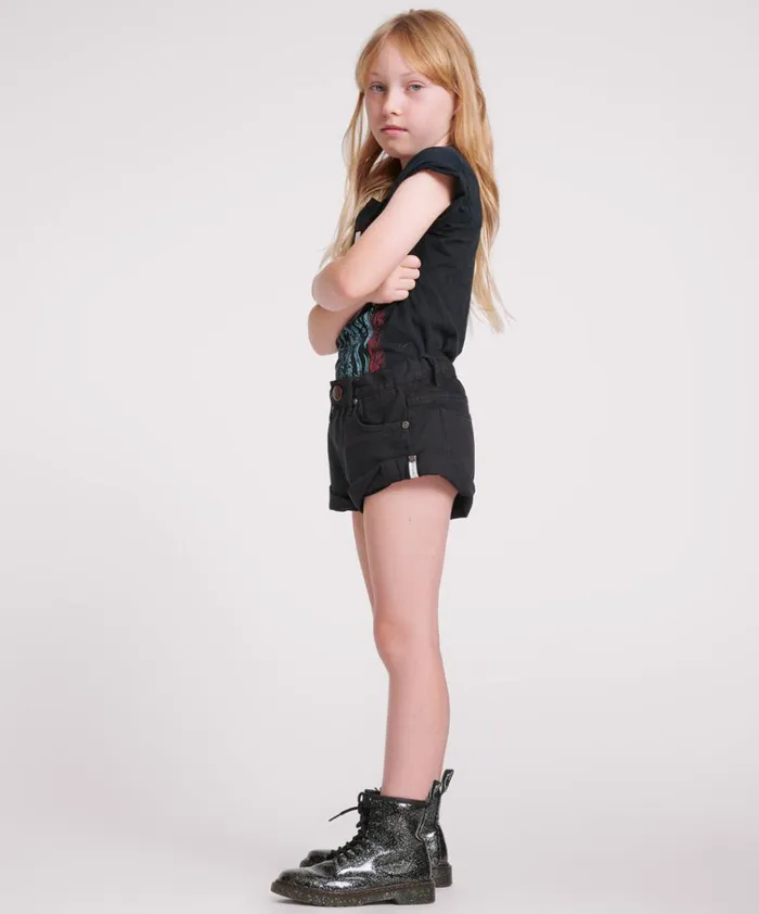 BLACK KIDS BANDIT SHORTS Kids One Teaspoon Kids BLACK KIDS BANDIT SHORTS Kids One Teaspoon Kids
