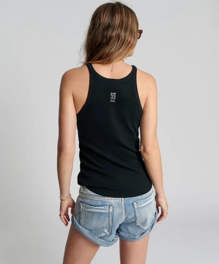 BLACK ONE TEASPOON BASIC SINGLET Women One Teaspoon Tees and Tanks BLACK ONE TEASPOON BASIC SINGLET Women One Teaspoon Tees and Tanks